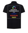Polo personalizzata con stampa sul retro