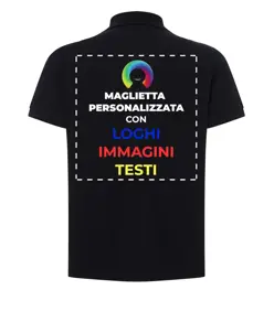 Polo personalizzata con stampa sul retro