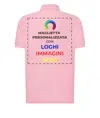 Polo personalizzata con stampa sul retro