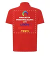 Polo personalizzata con stampa sul retro