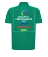 Polo personalizzata con stampa sul retro