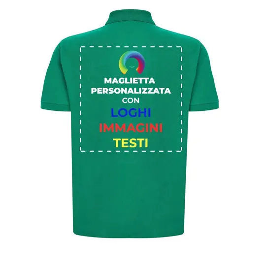 Polo personalizzata con stampa sul retro
