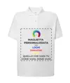 Polo personalizzata da uomo stampa fronte