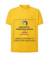 Polo personalizzata da uomo stampa fronte
