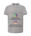 Polo personalizzata da uomo stampa fronte