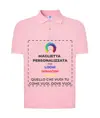 Polo personalizzata da uomo stampa fronte