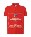 Polo personalizzata da uomo stampa fronte