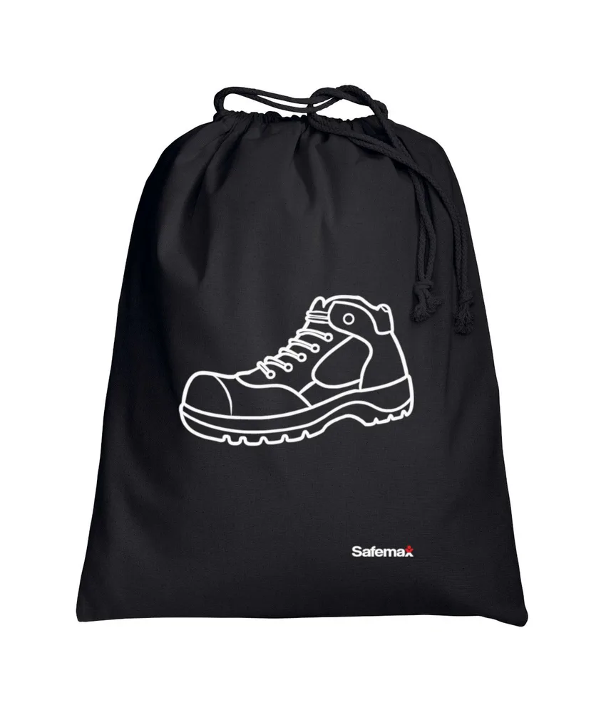 Sacca traspirante Safemax in cotone 100%, dimensioni cm 40x50 - personalizzata per il trasporto di scarpe, elmetti o neutra