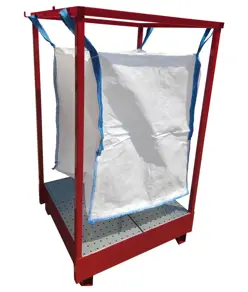 Struttura per Big Bag con vasca di contenimento Safemax