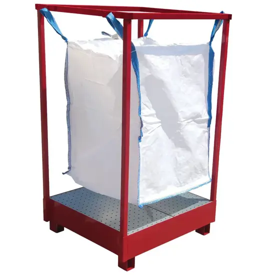 Struttura per Big Bag con vasca di contenimento Safemax