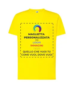 T-shirt personalizzata con stampa fronte