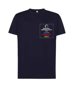 T-shirt personalizzata con stampa lato cuore