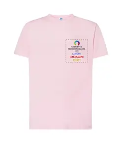 T-shirt personalizzata con stampa lato cuore