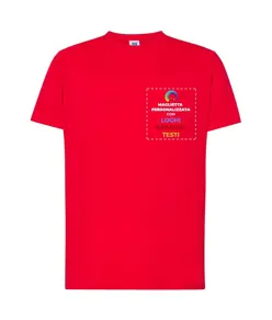 T-shirt personalizzata con stampa lato cuore