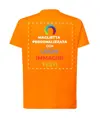 T-shirt personalizzata con stampa su schiena