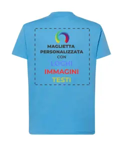 T-shirt personalizzata con stampa su schiena