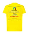 T-shirt personalizzata con stampa su schiena