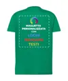 T-shirt personalizzata con stampa su schiena