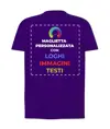 T-shirt personalizzata con stampa su schiena