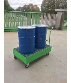 Carrello con vasca di raccolta