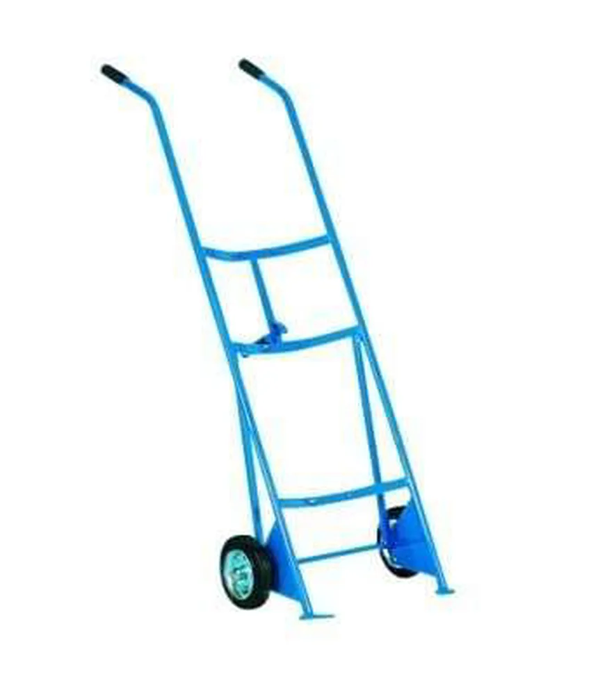 Carrello per fusti, 600x1600 mm - colore:blu