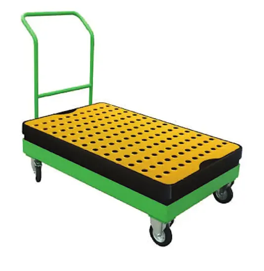 Carrello per vasca di raccolta in PE