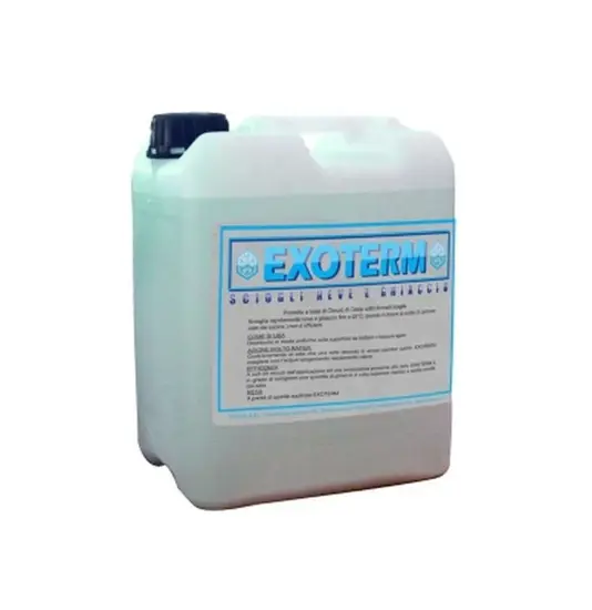 Disgelante liquido per ghiaccio e neve.  Exoterm