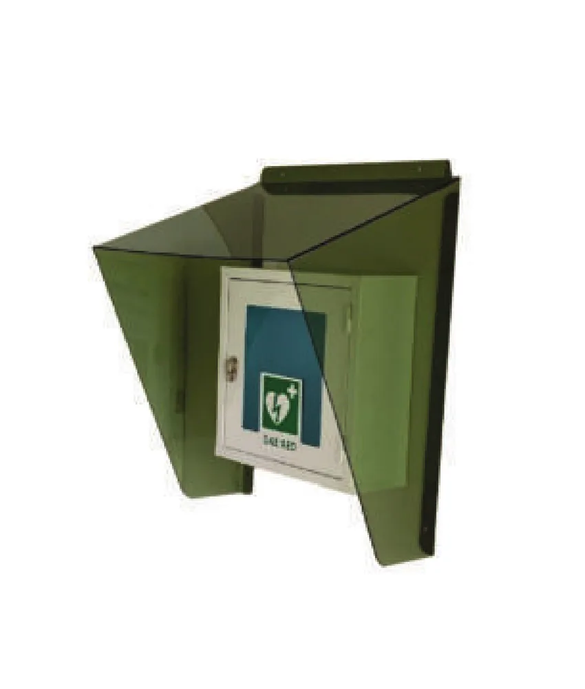 Tettoia per defibrillatore, anti UV - per teca defibrillatore