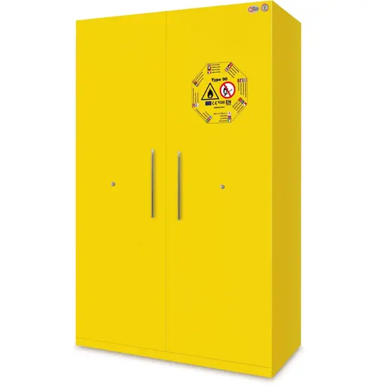 Armadio 2 ante per prodotti infiammabili colore giallo  Bacmy11