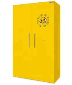 Armadio 2 ante per prodotti infiammabili colore giallo  Bacmy11