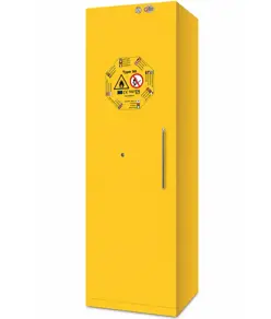 Armadio ad 1 anta per prodotti infiammabili colore giallo  Bacmy11