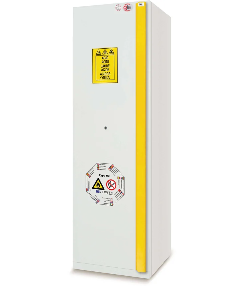 Armadio di sicurezza per prodotti infiammabili acidi e basi Combistorage 60 fire, 2 comparti - stoccaggio di acidi basi e infiammabili - resistenz...