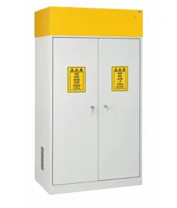 Armadio ignifugo 2 porte per chimici con aspiratore