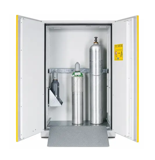 Armadio ignifugo 2 porte per quattro bombole gas con rampa  Fire Bomb
