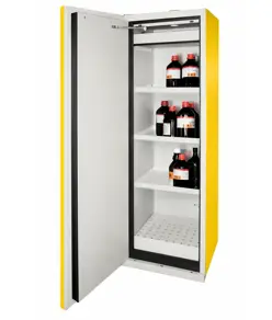 Armadio per liquidi infiammabili giallo con una porta  Fire MY11