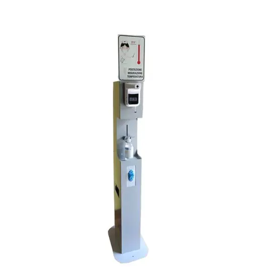 Totem per disinfezione e controllo temperatura