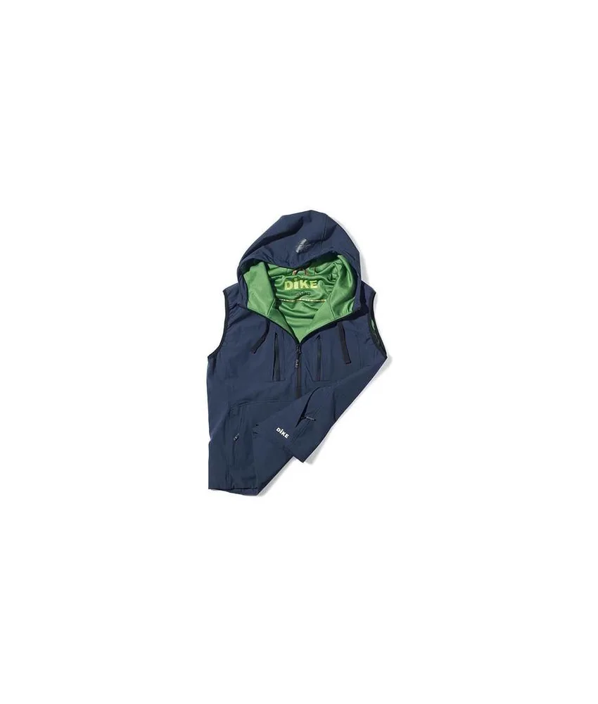 Gilet Dike Gold, 95% poliestere - con cappuccio