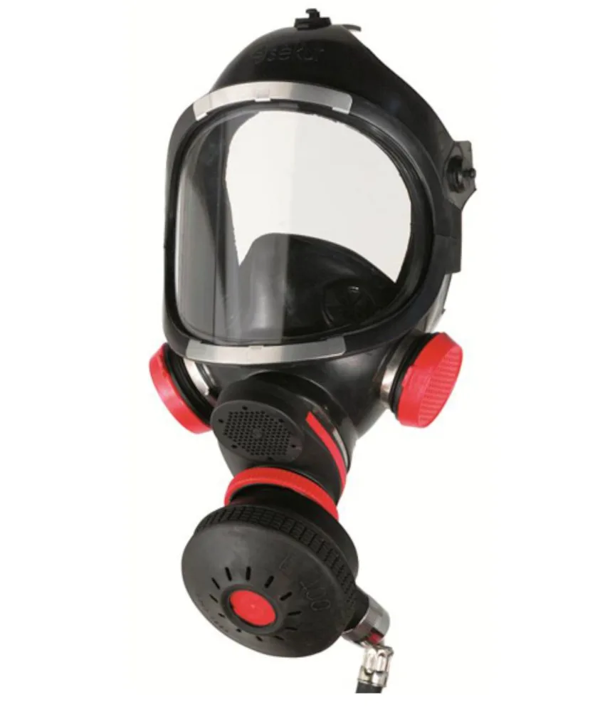 Maschera a pieno facciale DPI Sèkur C607 SP/A, visore panoramico - per sovrapressione