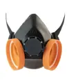 Semimaschera con due raccordi DPI Sèkur Polimask 100/2
