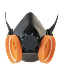 Semimaschera con due raccordi DPI Sèkur Polimask 100/2