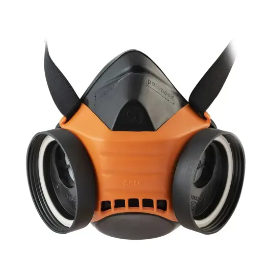 Semimaschera con due raccordi DPI Sèkur Polimask Beta