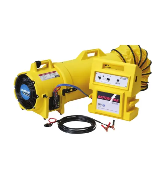 Ventilatore per spazi confinati  con sistema completo