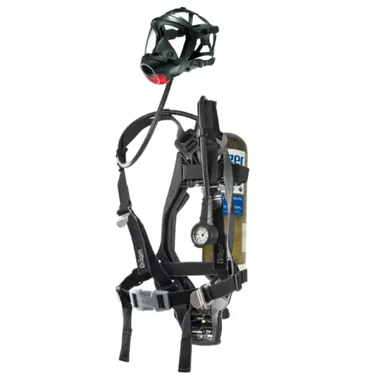 Autorespiratore con maschera e bombola in composito Drager PAS LITE