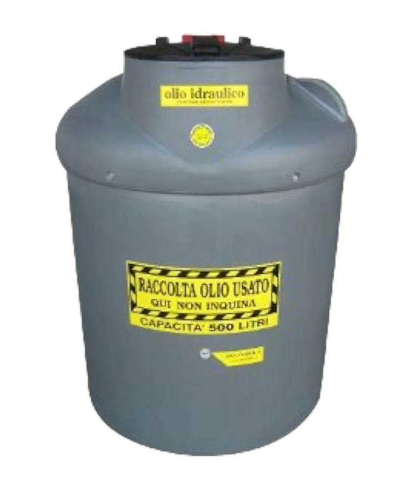 Contenitore per raccolta di olio idraulico ECOIL DUPLEX IDRAULICO, con vasca di sicurezza incorporata - dotati di cestello filtro asportabile