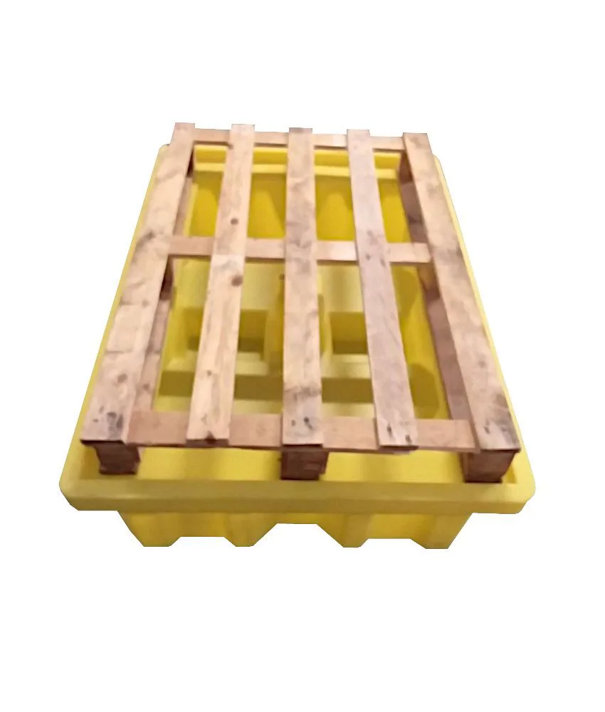 Vasca di raccolta P PALLET, capacità 220 litri - in polietilene - dimensioni: 900x1310x h340 mm