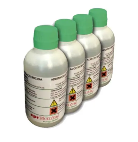 Soluzione di additivo battericida per lavaocchi portatili