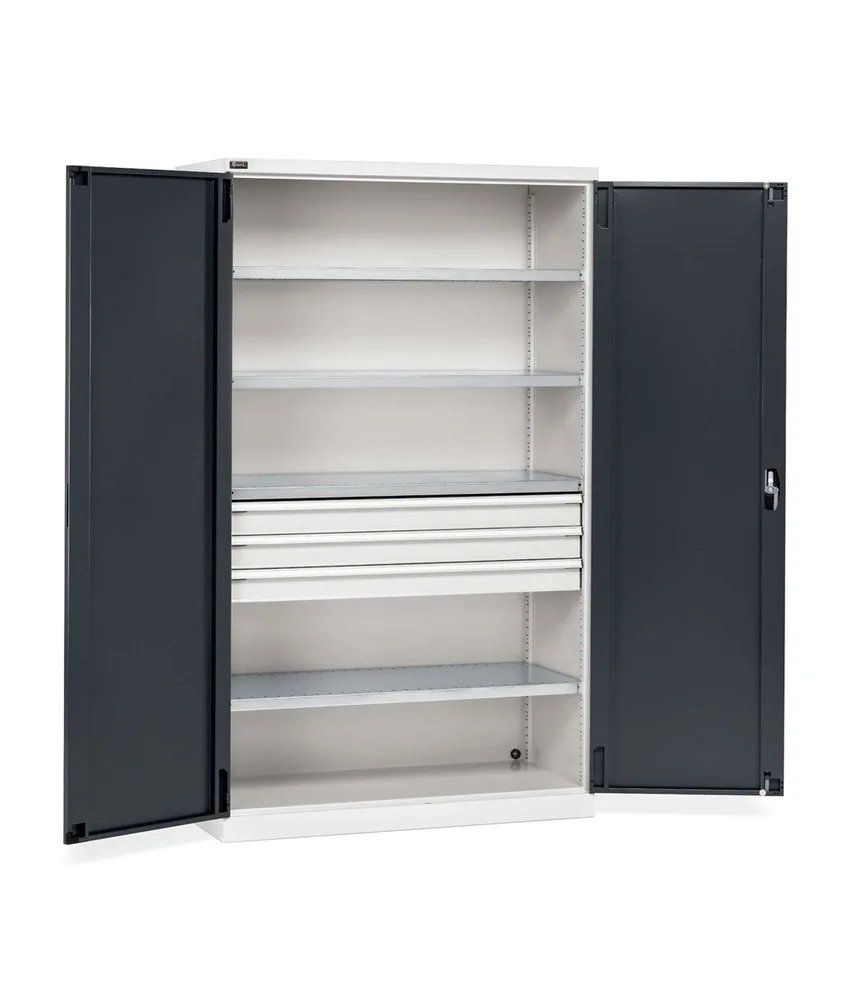 Armadio due ante a battente Fami Perfom 1193 x 555 x 2000, Per officina, magazzino o laboratorio