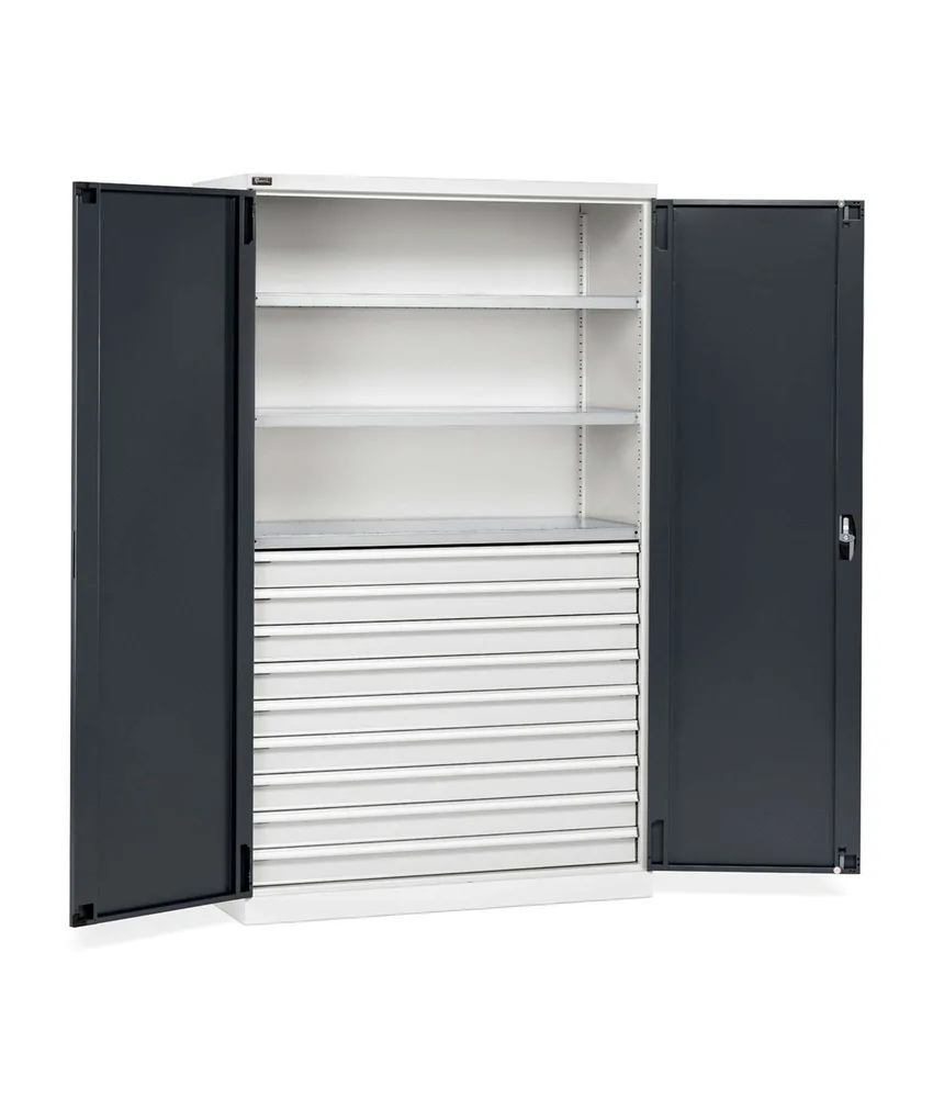 Armadio due ante a battente Fami Perfom 1193 x 555 x 2000, Per officina, magazzino o laboratorio