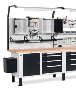 Banco da lavoro con pannelli forati Fami Work Master BR 3000