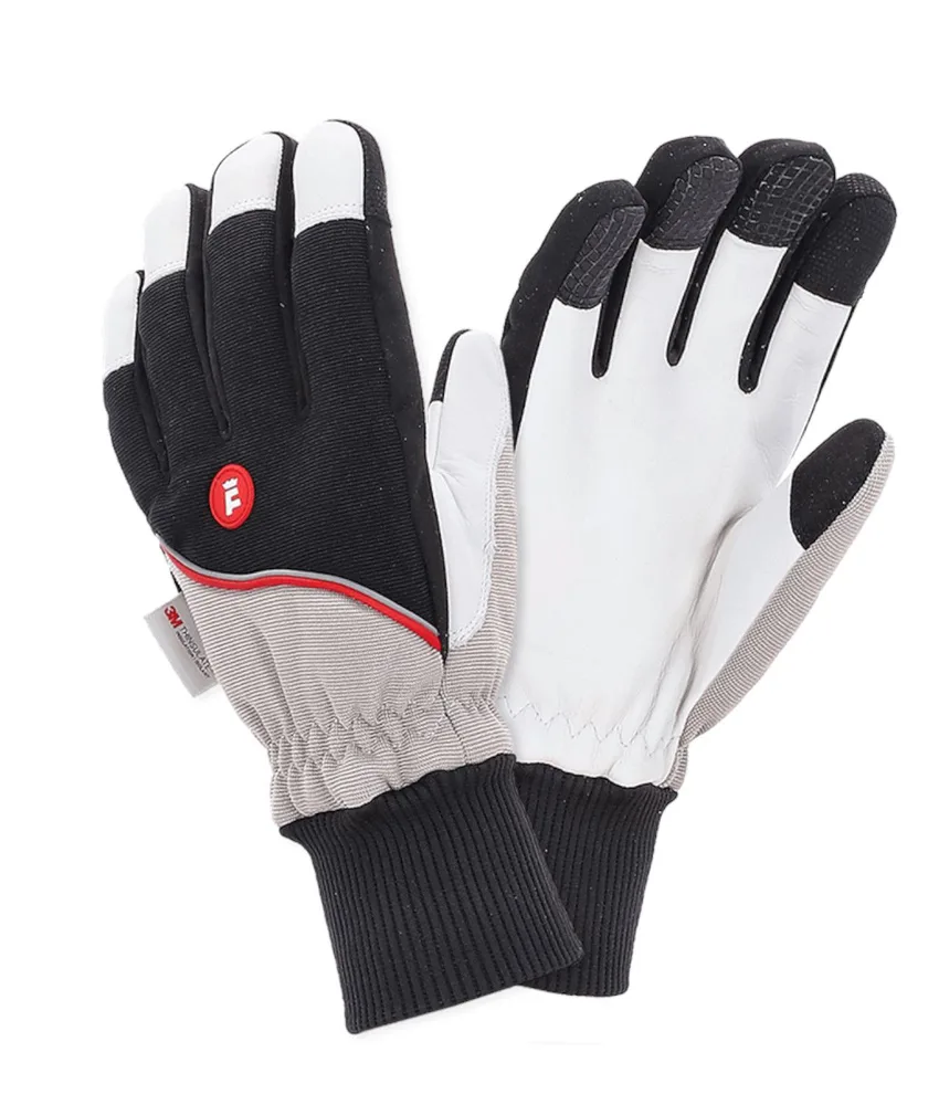 Guanti da freezer touchscreen Fortdress HUSKY, con pelle e pile - isolamento in 3M Thinsulate C100